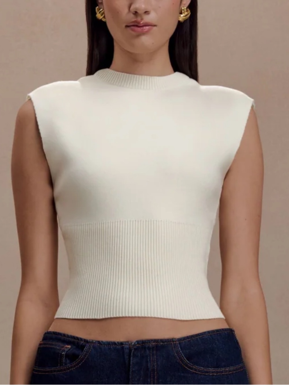 Sleeveless Knit Top